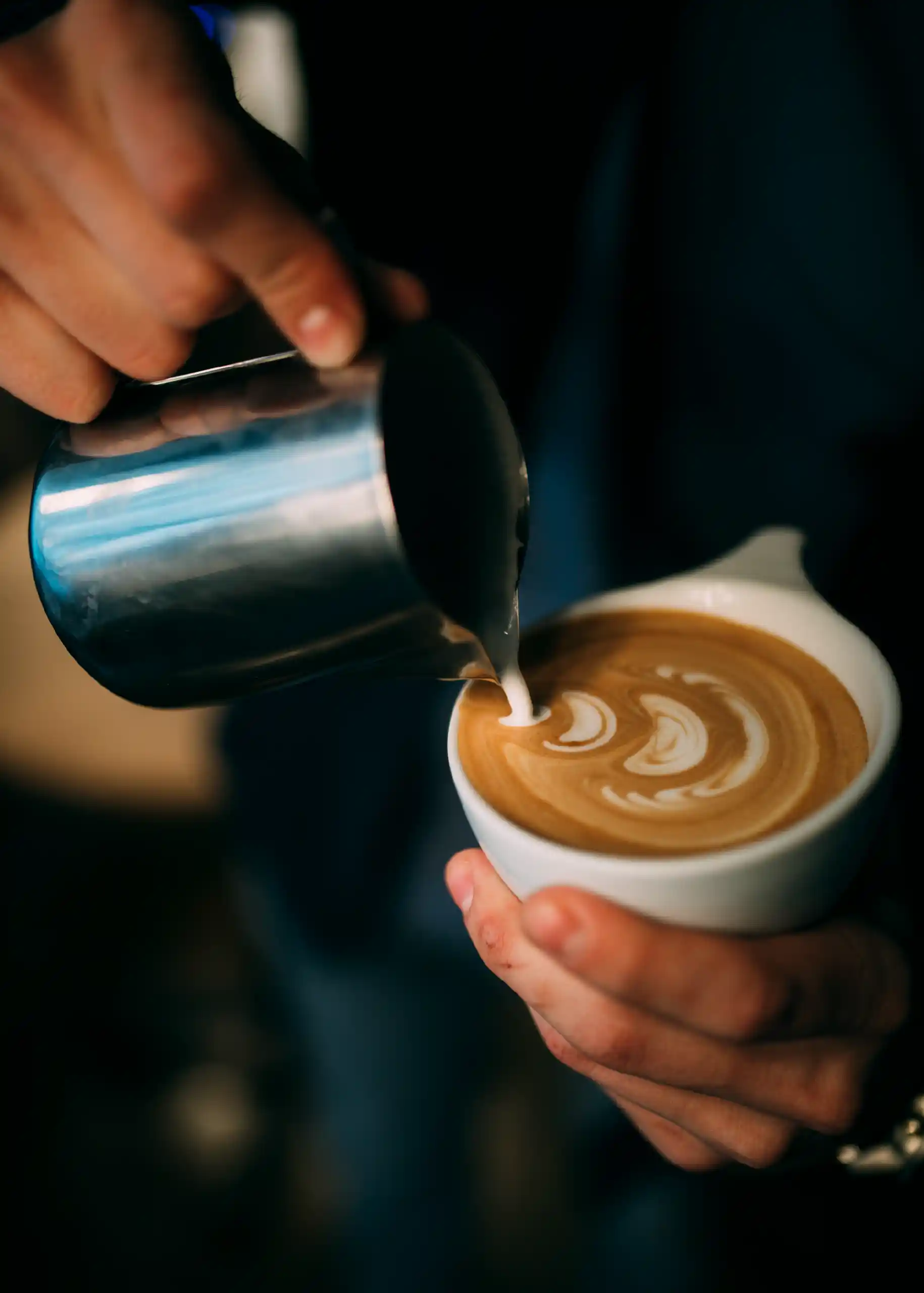 Coffee being poured in editorial style at Bespoke